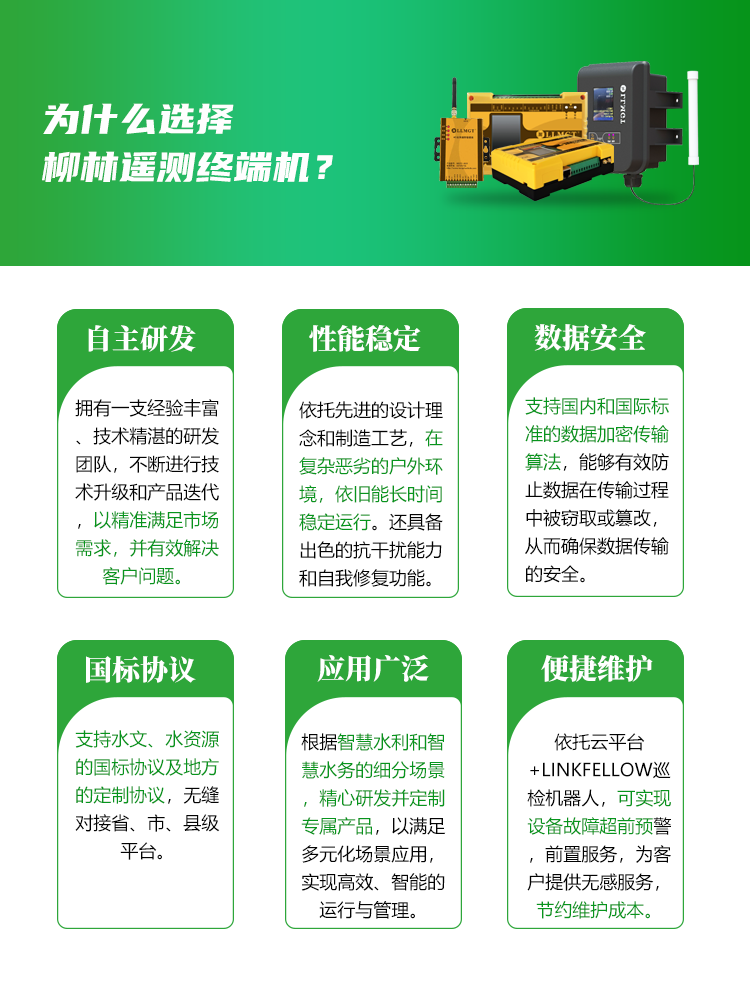 為什么選擇柳林遙測終端機(jī)